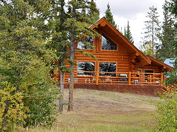 Exterior of the Largest Log cabin.